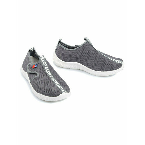 фото Слипоны яркое детство, размер 34, серый