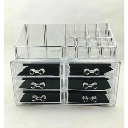 Органайзер для косметики Cosmetic Storage Box прозрачный подставка для бижутерии бьюти помощник 839₽
