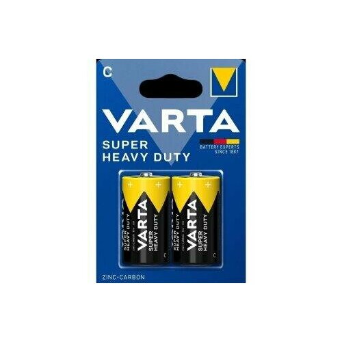 батарейка varta superlife heavy duty r14 c 2шт Батарейка Varta R14/C Super Heavy Duty BL2, 2шт.