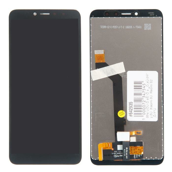 Дисплей в сборе с тачскрином для Xiaomi Redmi S2 черный