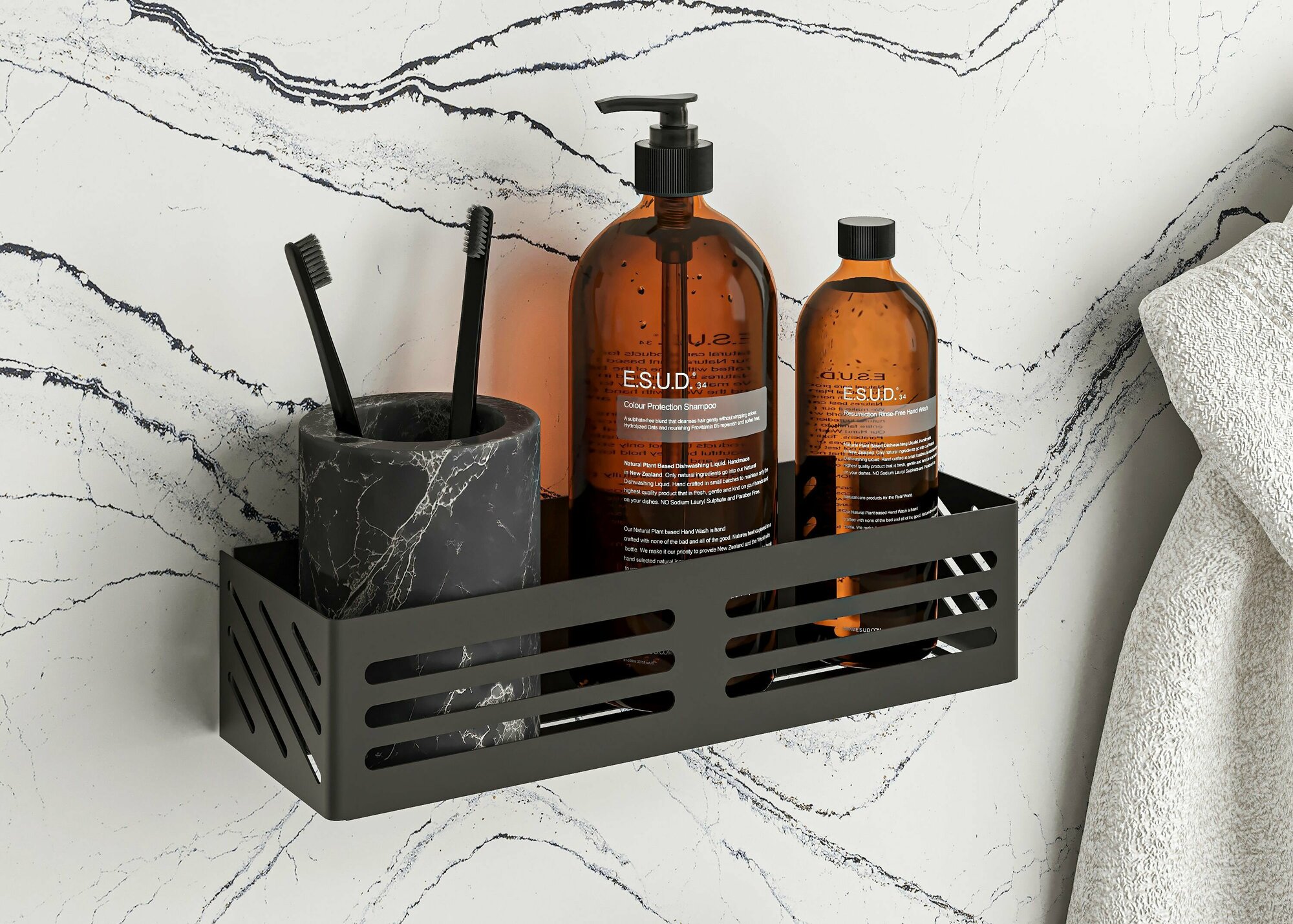 фото Полка настенная Limena grande, 2 шт, белая