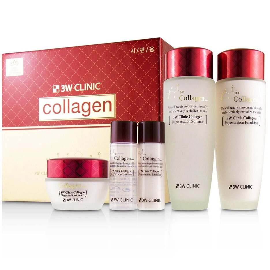 Набор уходовой косметики с коллагеном 3W Clinic Collagen Skin Care 3 Items Set