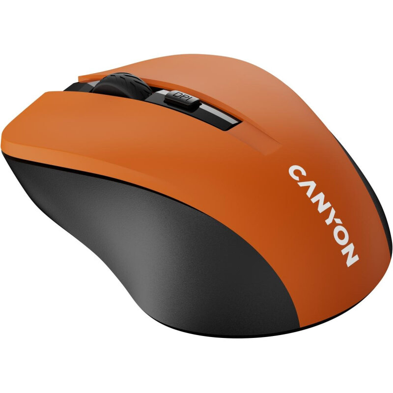 Мышь компьютерная Canyon MW-1 3Кл+колесо 800-1600dpi Оранж (CNE-CMSW1O)