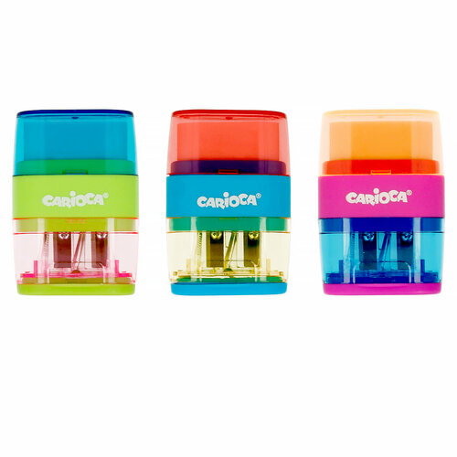 Carioca Точилка с двумя отверстиями в комплекте с ластиком 43108 1213₽