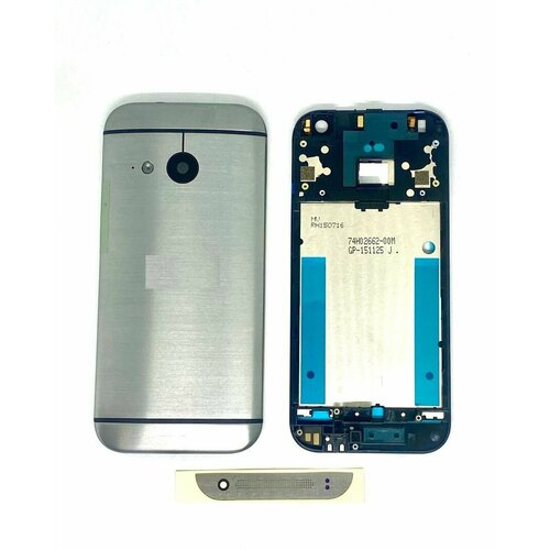 Корпус (крышка + рамка) для HTC One Mini 2 (One M8 mini) черный шлейф для htc one mini 2 системн раз