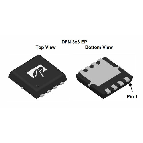 Микросхема AON7200 N-Channel MOSFET 30V 40A DFN3x3EP микросхема tpca8012 h n channel mosfet 30v 40a sop advance