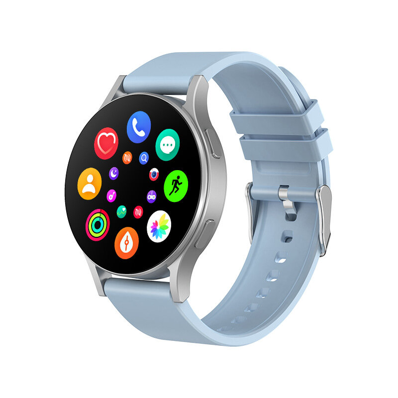 Смарт часы для смартфонов Iphone и Android серые.