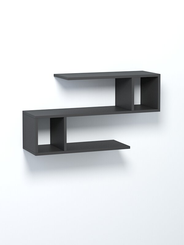 Полка настенная "вайб" №3, Черный. Производитель товара - компания Westcom.