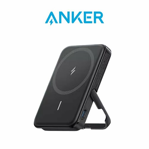 Повербанк Anker MagGo Power Bank 5000mAh беспроводной magsafe A1618 черный 355700₽
