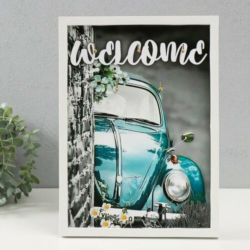 Ключница открытая Машина 5 крючков 23х32 см 668₽