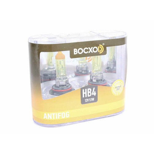 Лампа галоген HB4 12/51W к-т2 шт ANTIFOG yellow восхоd 80904(C)AF-2BOX