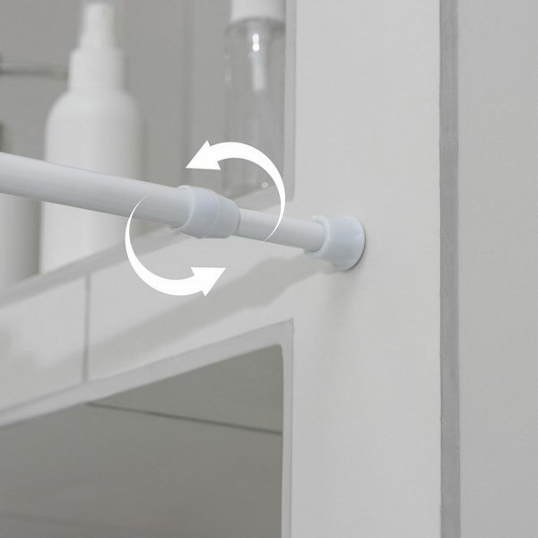 фото Карниз универсальный, раздвижной 30-50 см, цвет белый