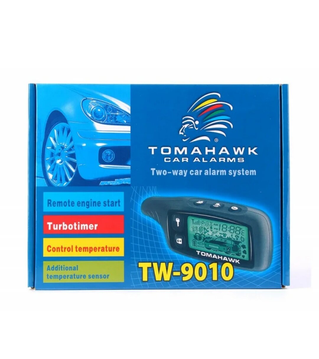 Автосигнализация с автозапуском Томагавк 9010, сигнализация Tomahawk TW 9010