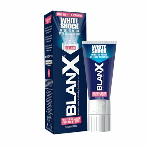 Отбеливающий комплекс для зубов 50 мл BLANX White Shock Protect + LED 50 мл