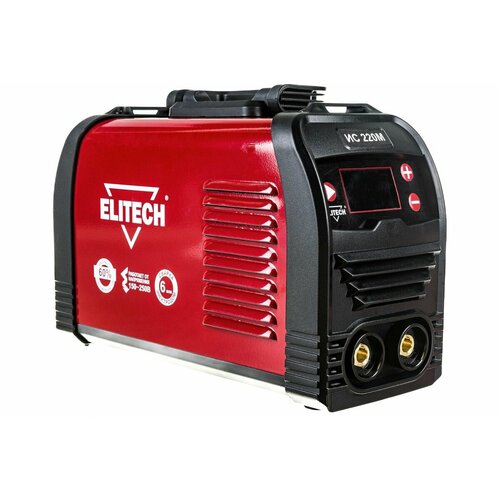 Сварочный инвертор ELITECH ИС 220М 140-250В79кВт20-220А ПВ 220А60 LCD-дисплейЕ170301800 1176700₽