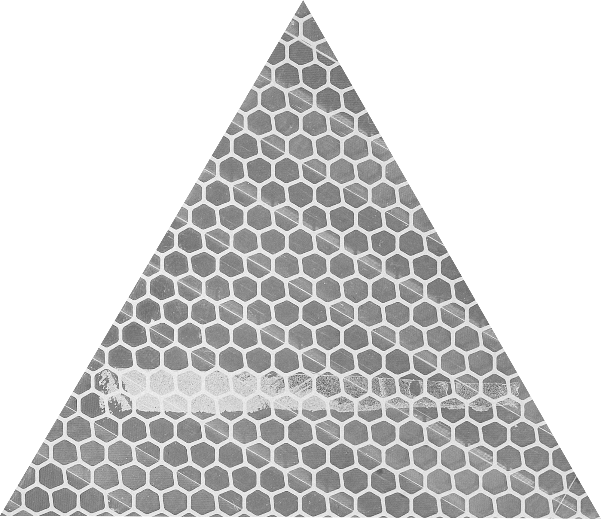 Катафот дорожный 100x100x100 мм, белый