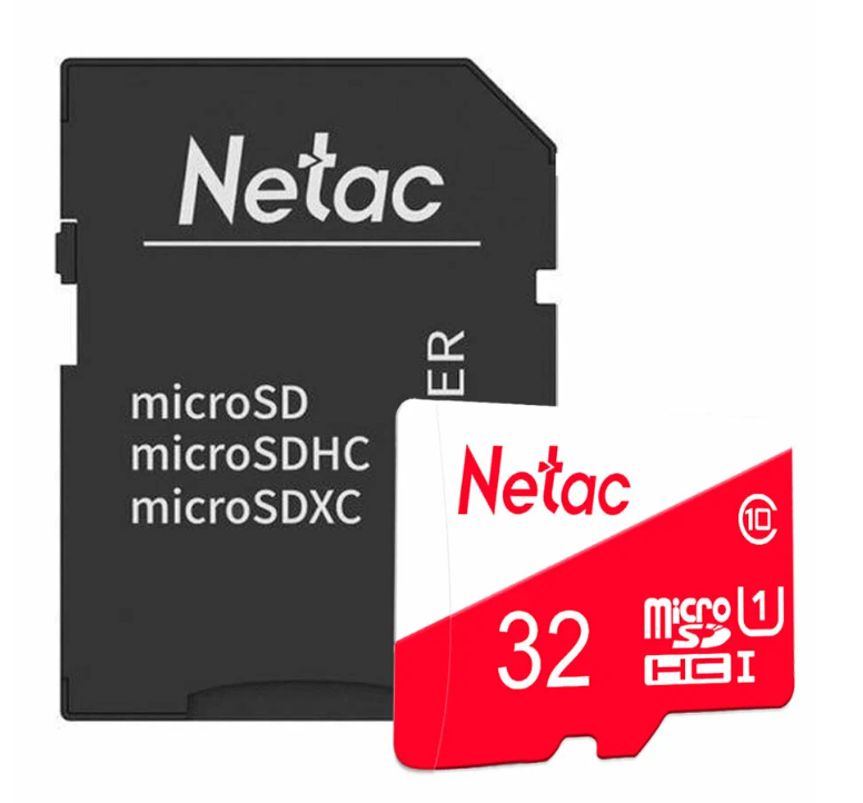 Карта памяти 32Gb - Netac MicroSD P500 Eco Class 10 NT02P500ECO-032G-S