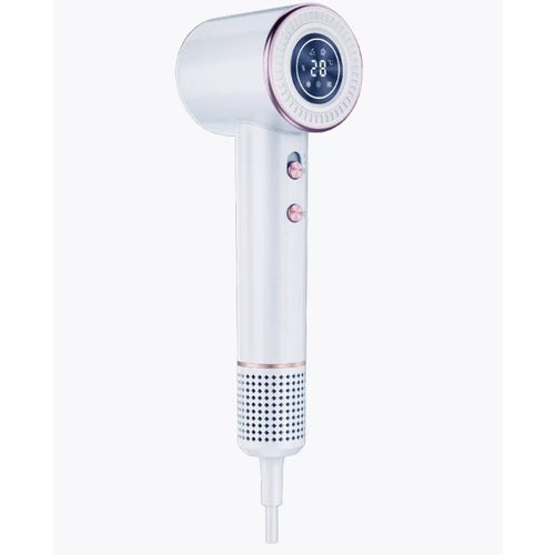 Фен для волос Bomidi HD02, 1600Вт, 3 режима нагрева, ионизация, белый bomidi hd02 high speed hair dryer with 200 million negative ion intelligent thermostat low noise operation 360° 2 nozzles and 8 drying modes white