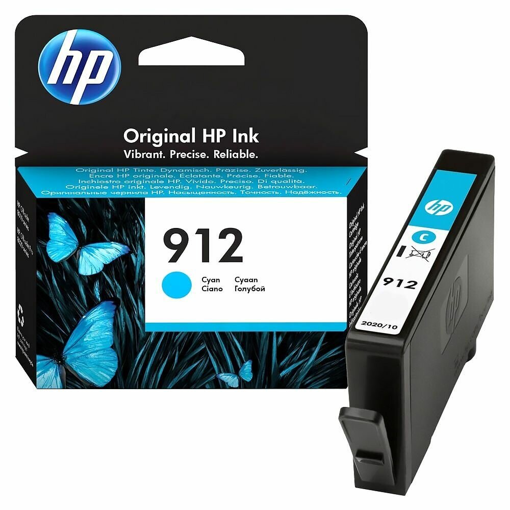 Картридж для струйного принтера HP 912 Cyan 3YL77AE