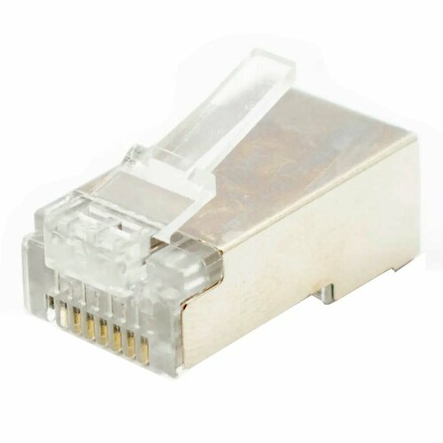 коннектор oxion ftp rj 45 cat 6 2 шт Коннектор Oxion FTP RJ-45 cat.6 100 шт.