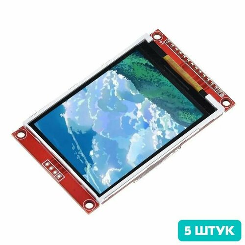Цветной дисплей 2.8 TFT LCD 320x240 ST7789V, SPI интерфейс (5 штук)