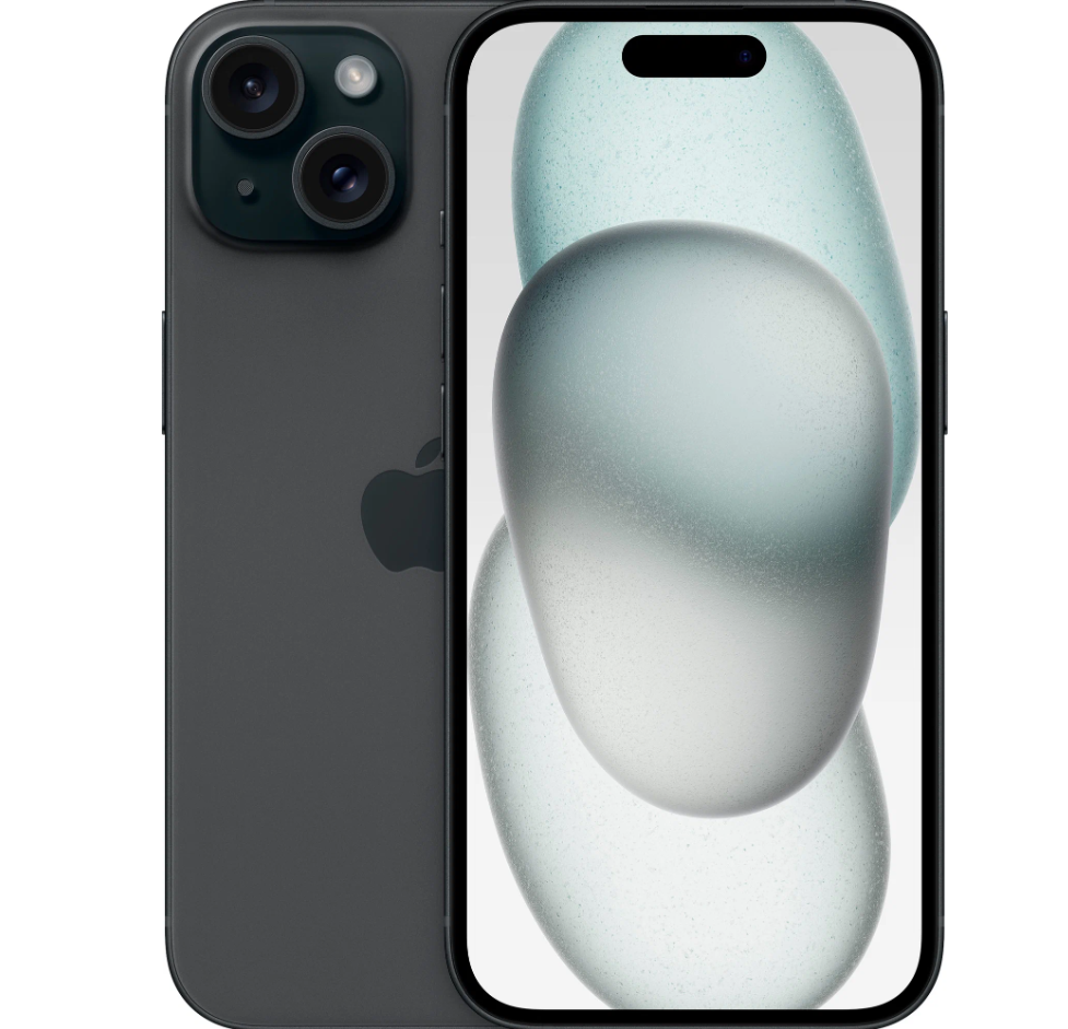 Смартфон Apple iPhone 15 128 ГБ, 2SIM, черный