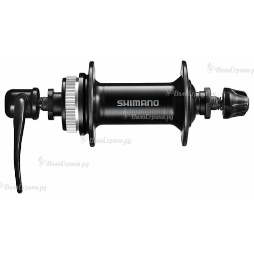 Втулка передняя Shimano TX505, 36 отв, QR, Center Lock, без кожуха Черный втулка передняя shimano tourney tx800 36 отверстий qr 129 мм цвет серебристый