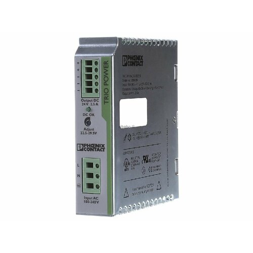 Источник питания постоянного тока 85 . 264 В / 24 В 60 Вт TRIO-PS/1AC/24DC/2.5 – Phoenix – 2866268 – 4046356046626