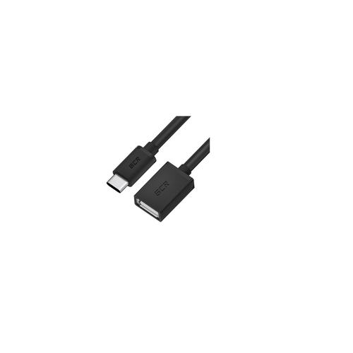 Патч-корд Greenconnect GCR Кабель переходник 0.5m TypeC / USB 2.0 AF, черный,