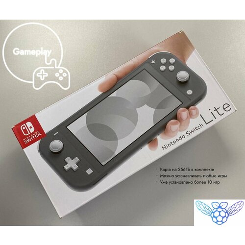 Игровая приставка Nintendo Switch Lite Grey 256GB (PicoFly) игровая приставка nintendo switch lite dialga and palkia