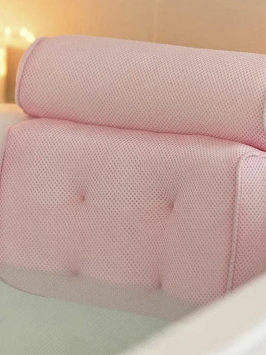 фото Подушка для ванной под голову на присосках