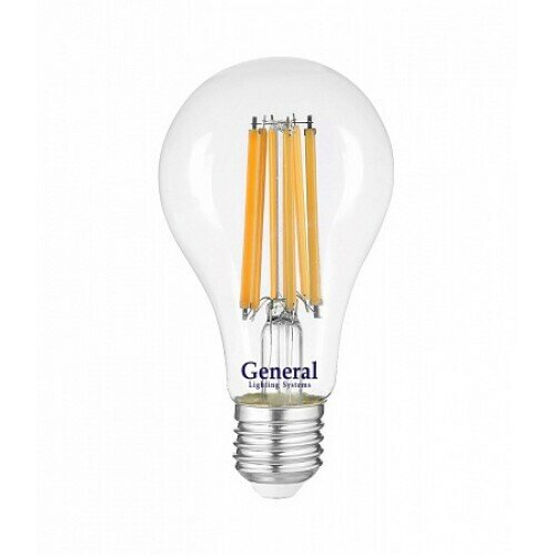 Лампа светодиодная Филаментная GLDEN-A65S-25ВТ-230-E27-2700