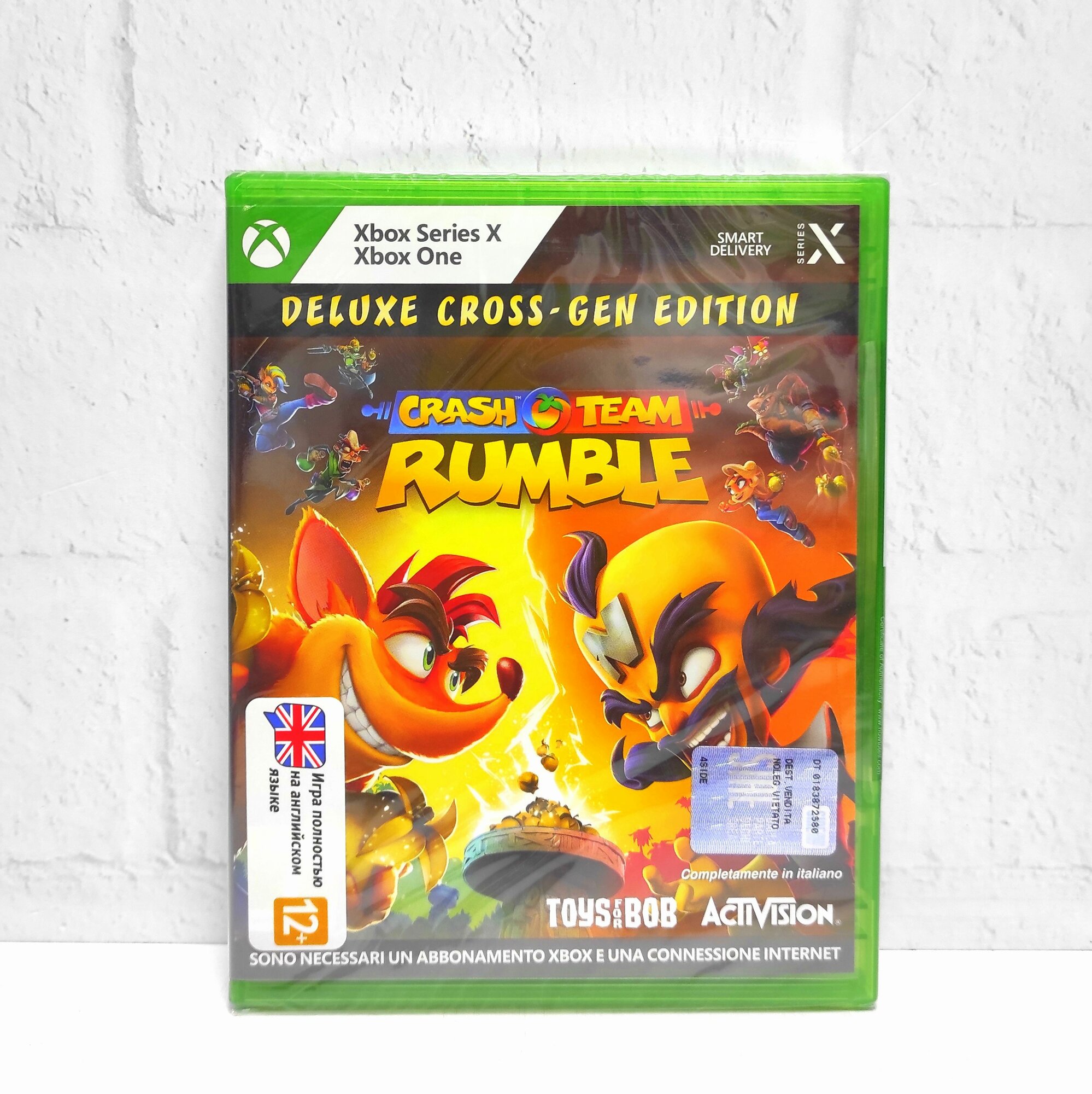 Crash Team Rumble Deluxe Cross-Gen Edition Видеоигра на диске Xbox One / Series