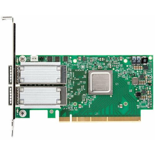 Сетевой адаптер PCIE 100GB DUAL PORT MCX556A-ECAT MELLANOX сетевой адаптер pcie 25gb dual port melmcx512a acat mellanox