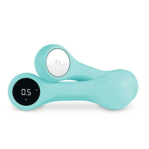 Умные гантели MOVE IT Beat 0,75 кг, цвет голубой