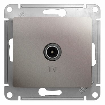 Телевизионная розетка Schneider Electric Glossa GSL001291, скрытый монтаж, 1 гнездо