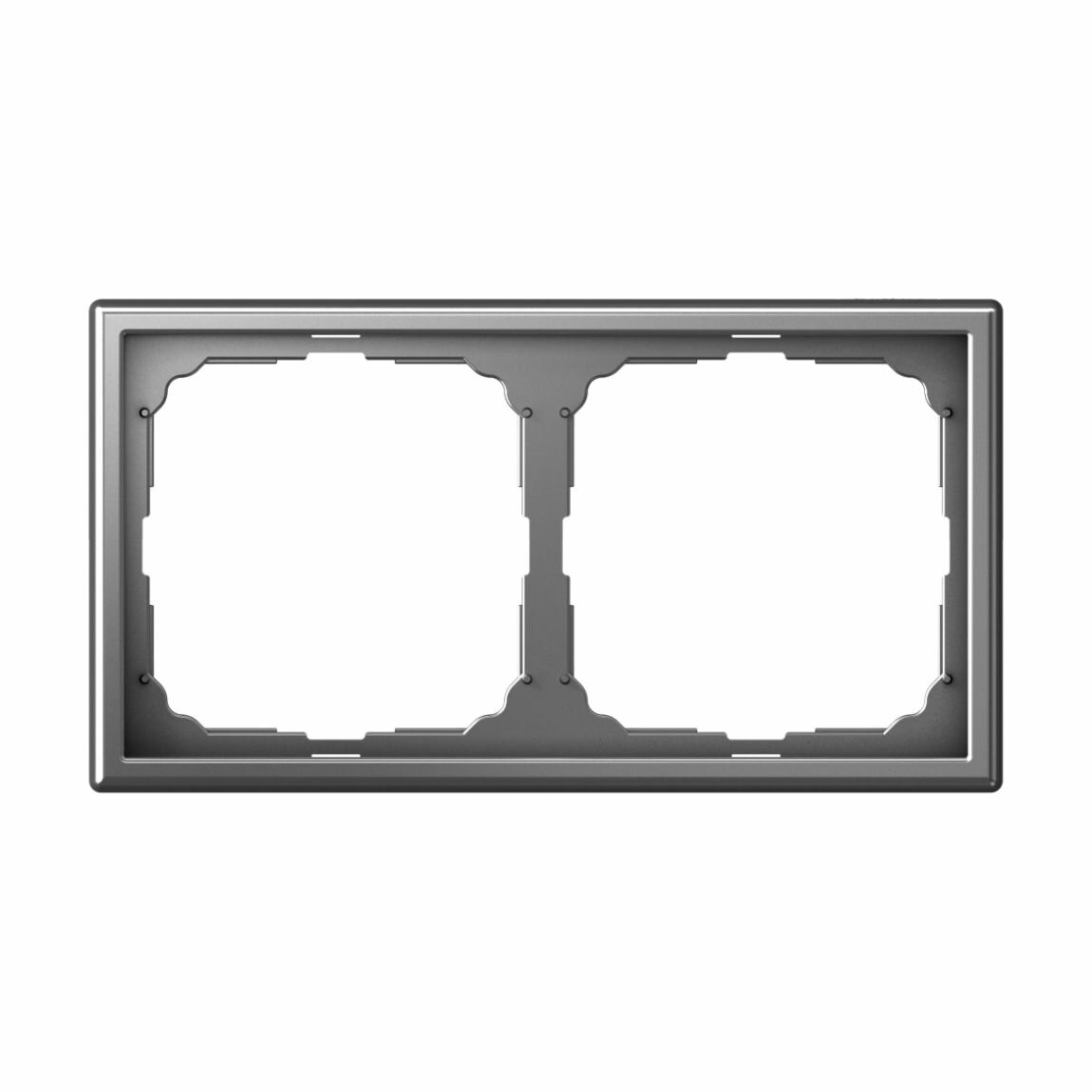 10 шт. Systeme Electric ArtGallery Сталь Рамка 2-ая, универсальная, 10шт.