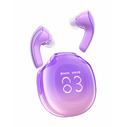 Беспроводные наушники ACEFAST T9 Crystal color Air bluetooth earbuds фиолетовый виноград 3800₽