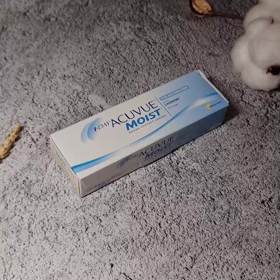 1-day Acuvue Moist for astigmatism (30 линз)/-1.25/-1.25/20 — фото 1