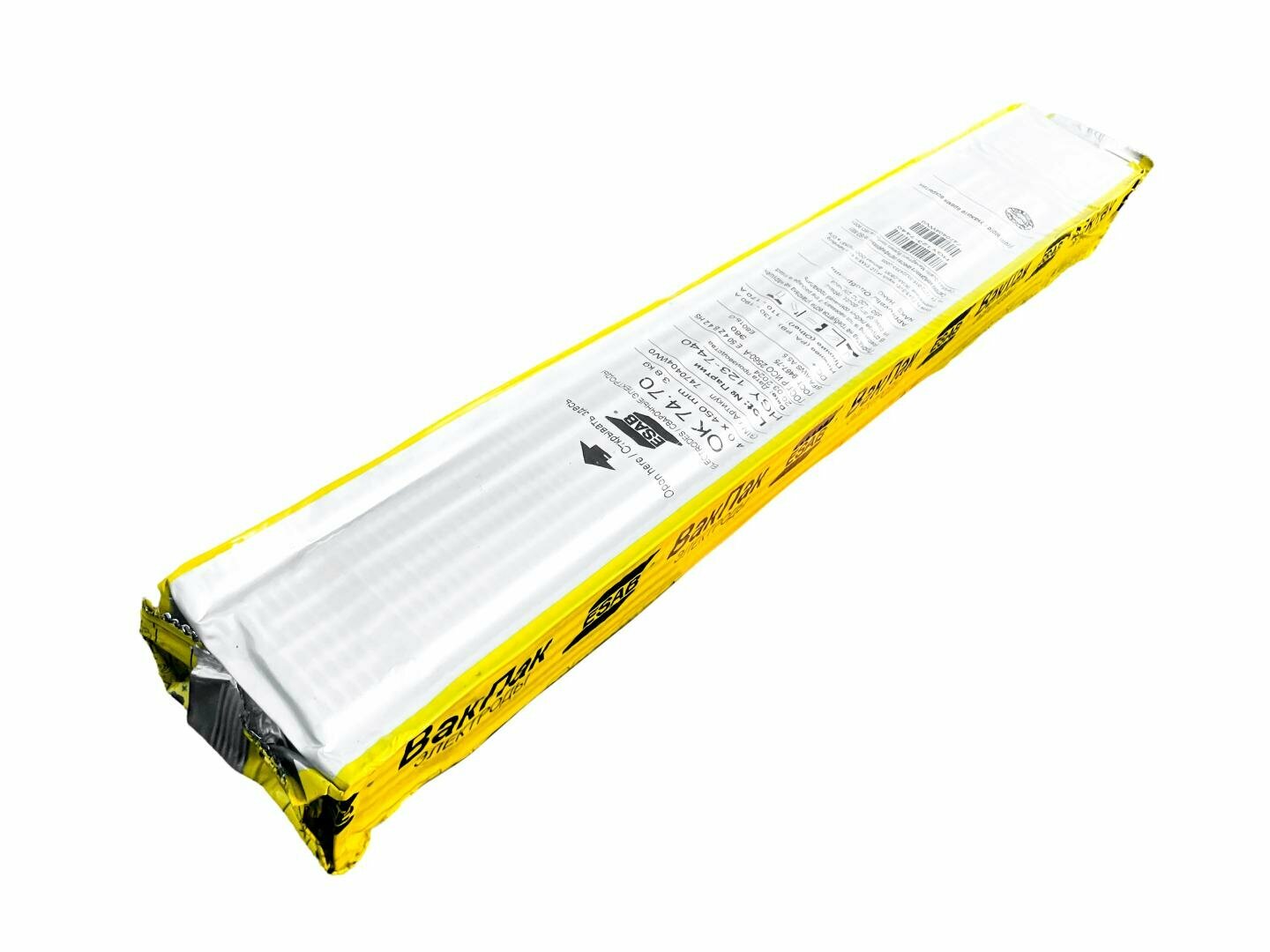 Электроды ESAB OK 74.70 ф 40 мм х 450 мм VacPac (38кг)
