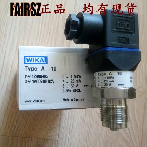 Оригинальный немецкий Датчик Давления WIKA 10 бар пневматический гидравлический A10 4-20 мА или 0-10 В выход 0-25bar 0-25MPa 19841₽