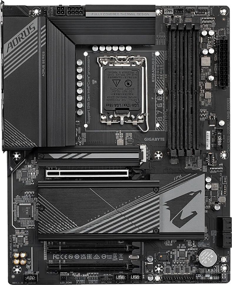 Материнская плата Gigabyte B760 AORUS ELITE AX DDR4 Soc-1700, 4xDDR4-3200 МГц