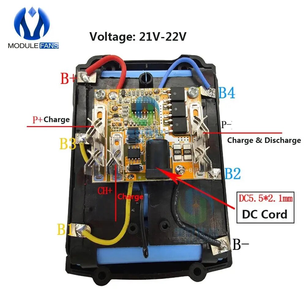 BMS 18650 плата защиты аккумулятора diymore