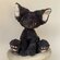 Плюшевая игрушка Devon Rex черная zu, black, 40cm