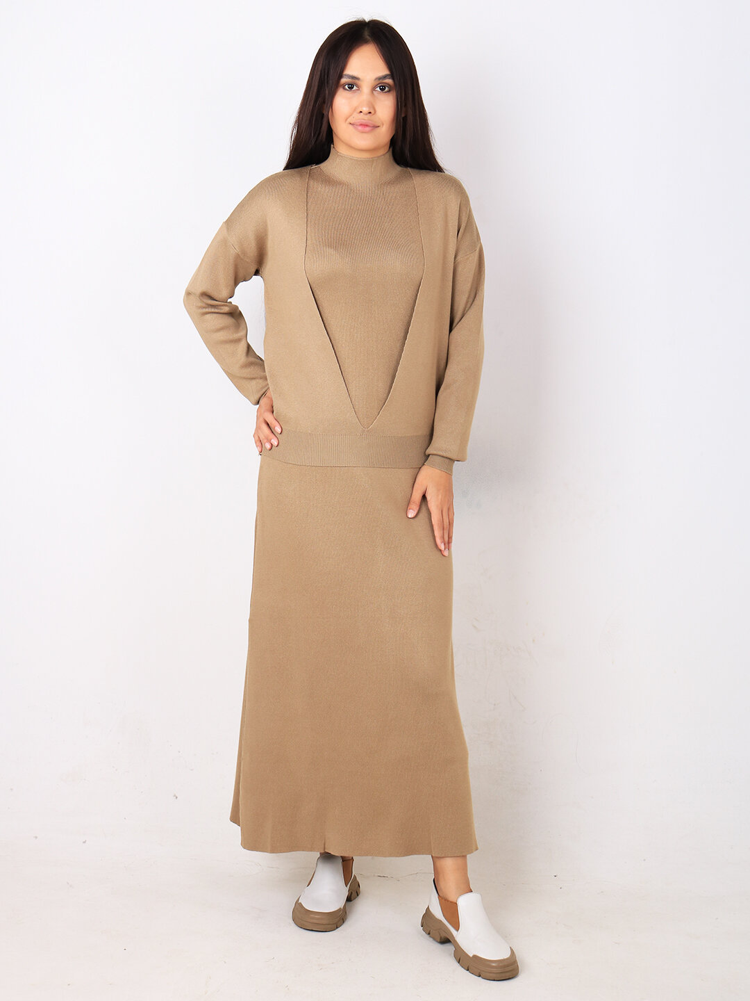 Комплект одежды , размер One Size, бежевый меланж