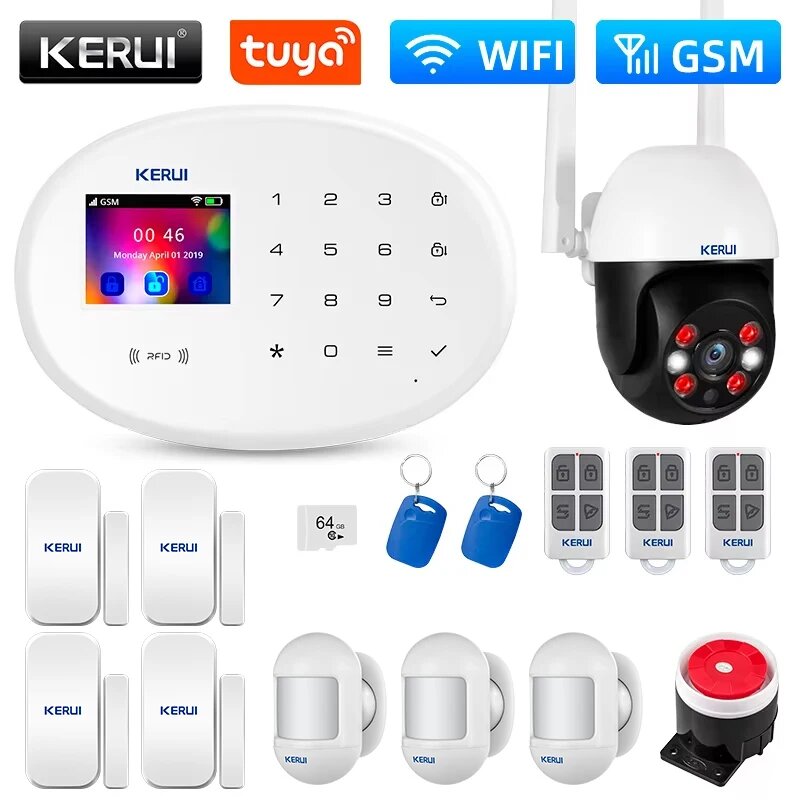Комплект сигнализации KERUI W202, KIT 15, Британская (UK)