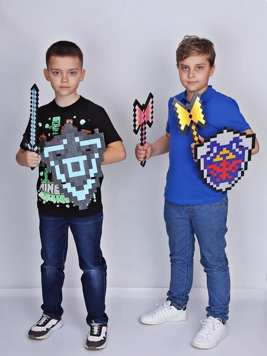 Щит Платиновый + Топор — фото 1