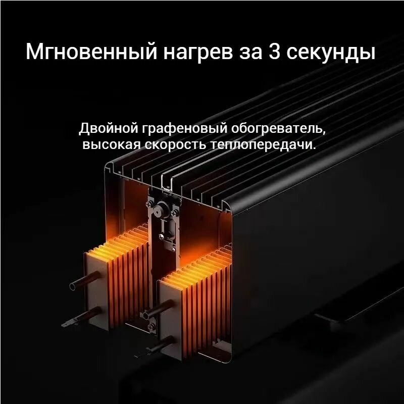 Плинтусные Обогреватели Графеновый плинтусный электронагреватель Simulated Flame Edition TJXDNQ06,1