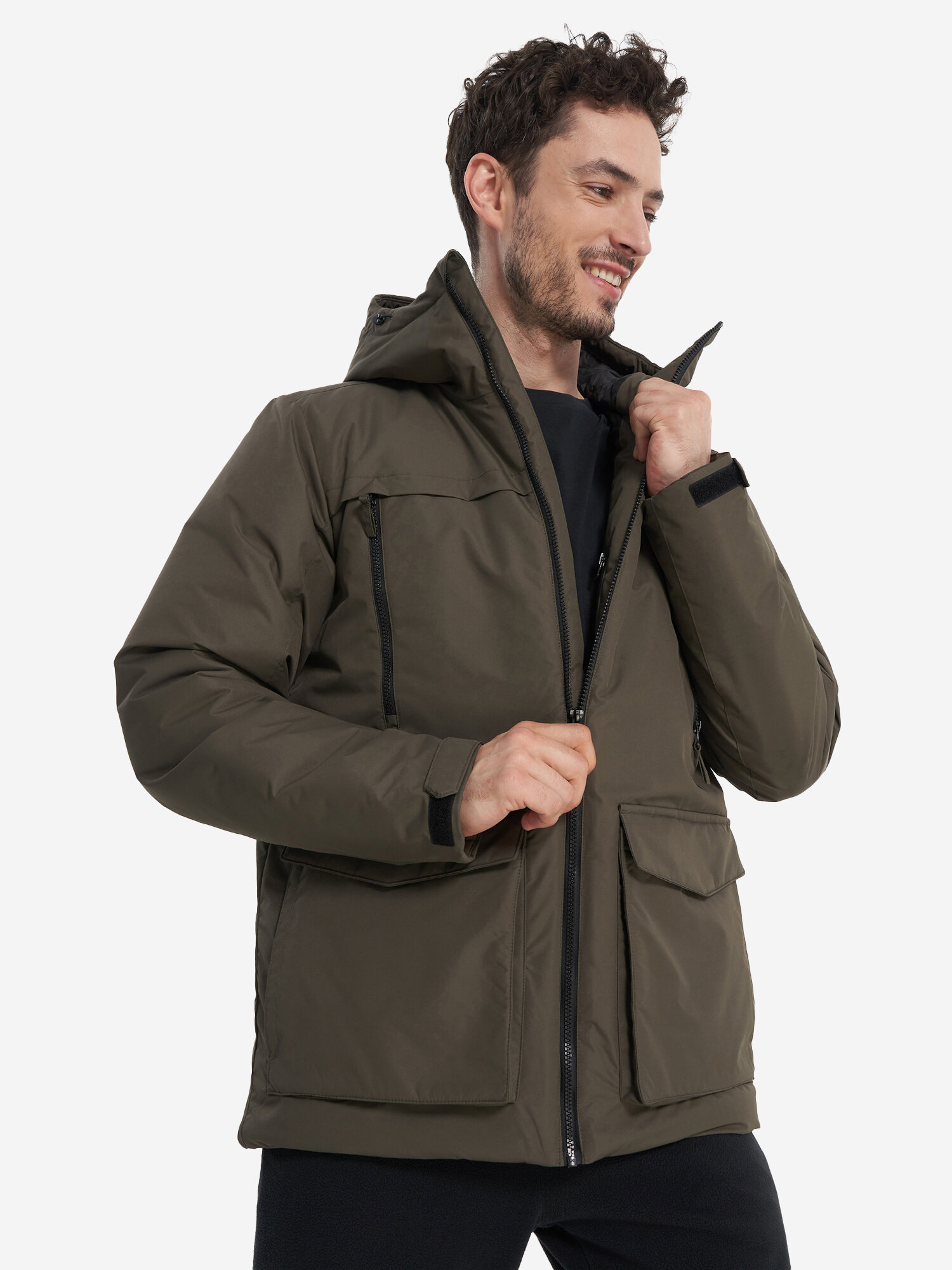 Куртка OUTVENTURE Travel Men's Padded Jacket, размер 52, темно-коричневый