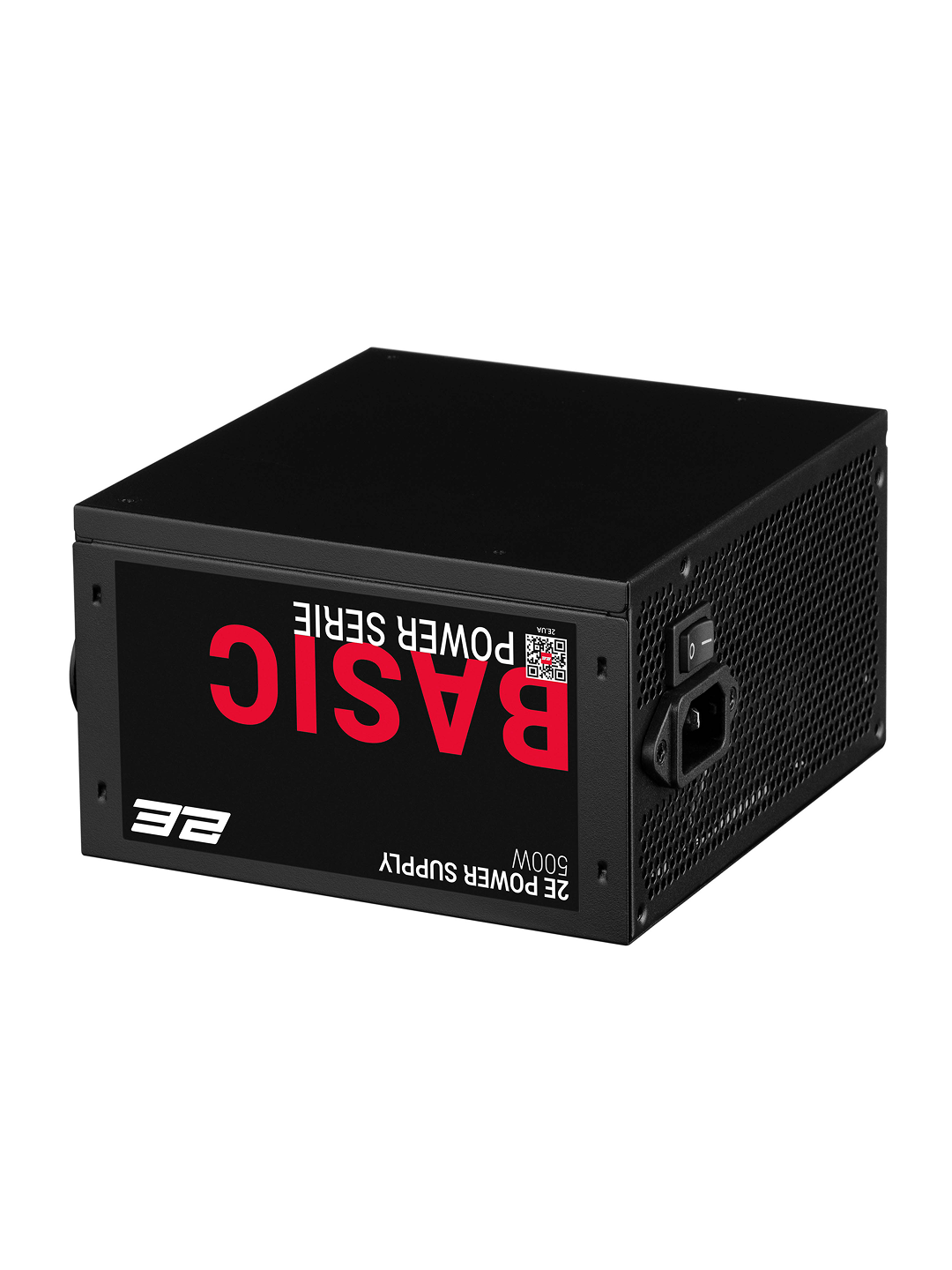 Блок питания 2E Basic Power, ATX, 500Вт, 1 вентилятор, APFC, защита, чёрный, 2E-BP500-120APFC — фото 1